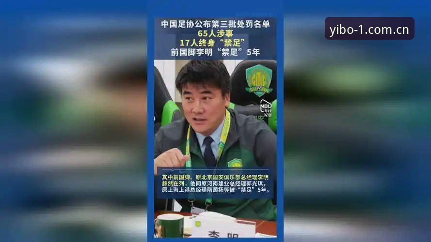 中国足协第三批禁足名单全面解析：体育道德与行业整顿的深层思考